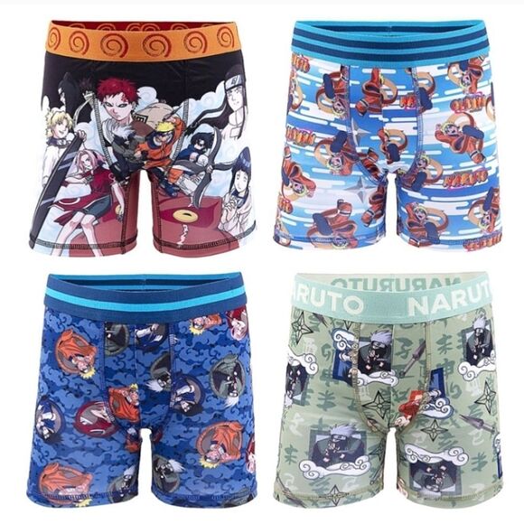4-pk Naruto Athletic Boxer Briefs - Picture 1 of 2
